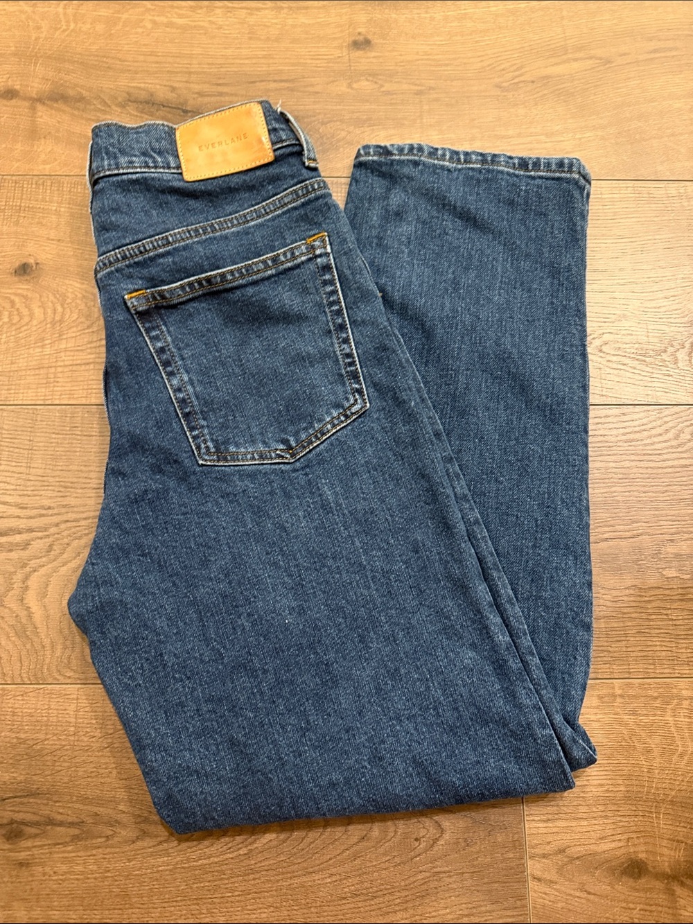 Everlane Straight Jeans in Indigo Denim